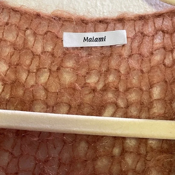 Rust Open-Knit Sweater - Picture 2 of 3